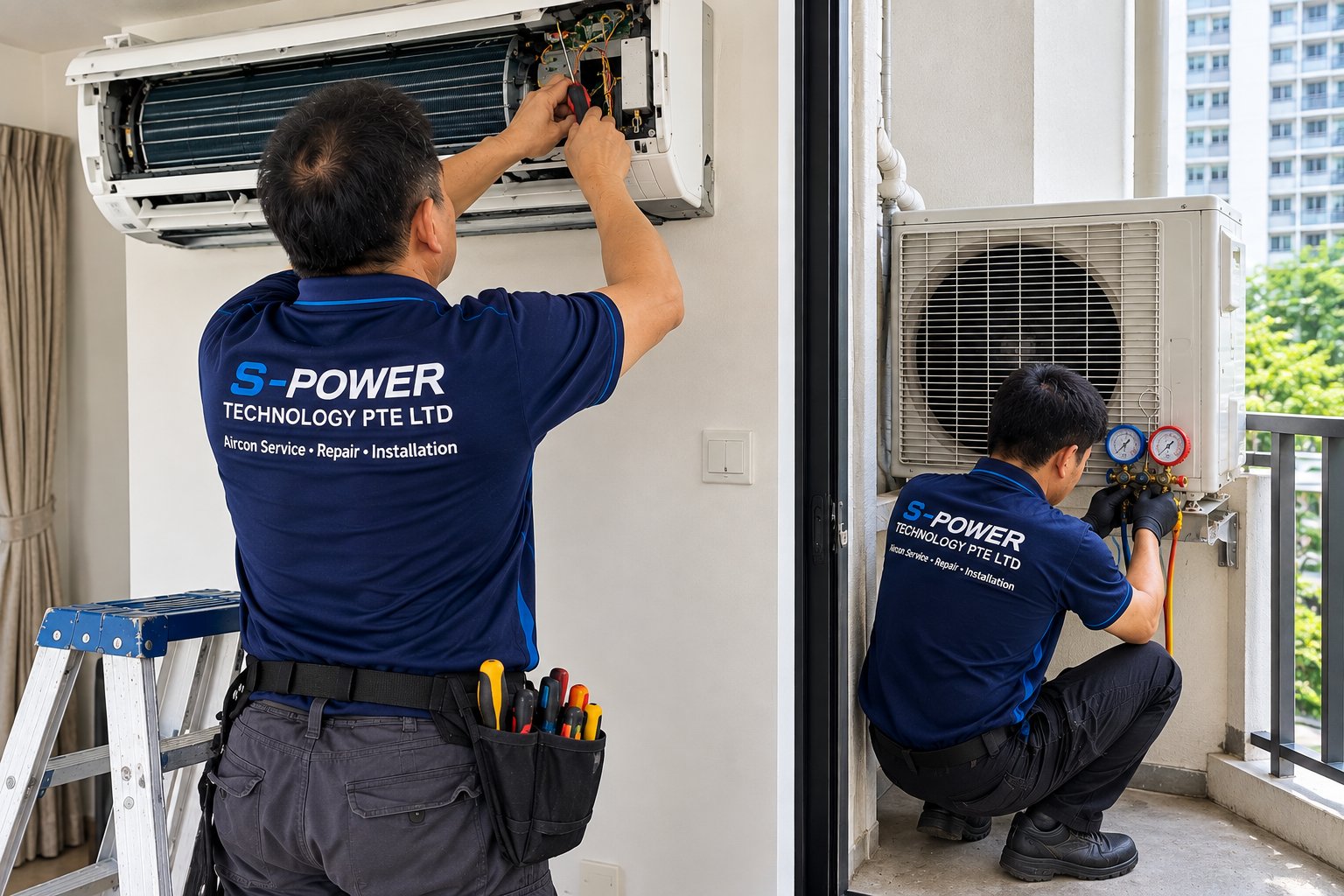 Aircon Repair by S-Power Technology in Singapore